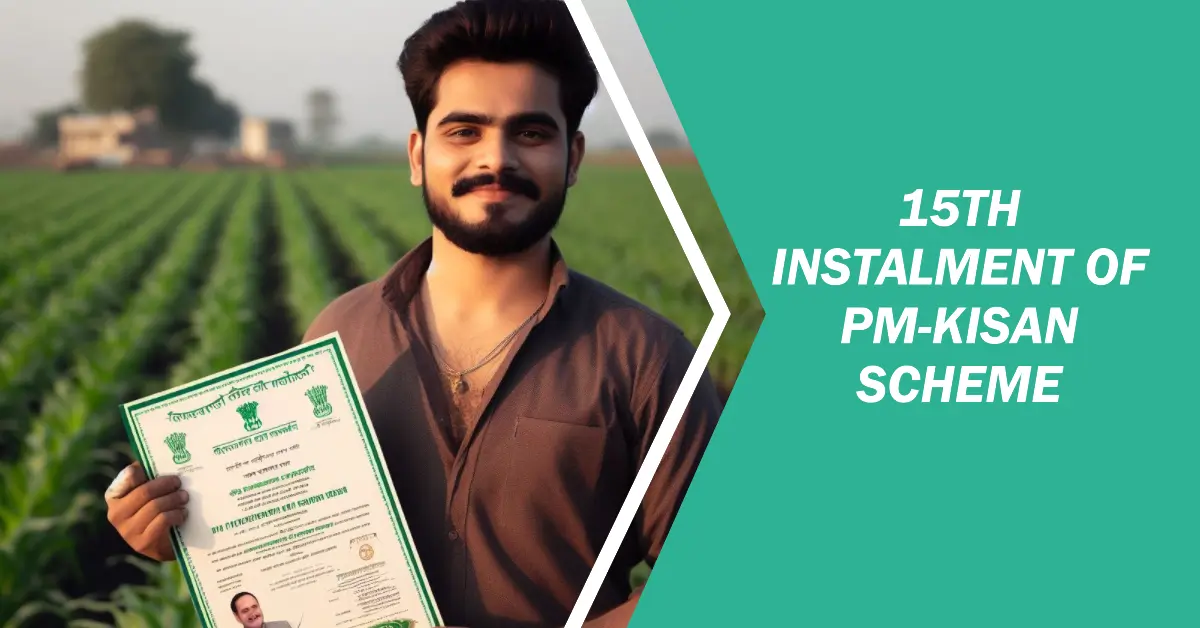 Farmer getting 15th Instalment of PM-KISAN Scheme