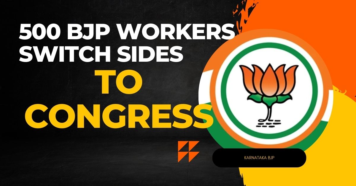 500 BJP Workers Switch Sides to Congress