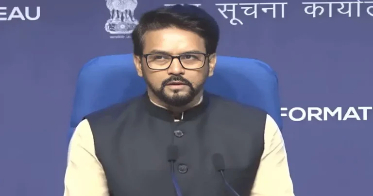 Union Minister Anurag Thakur providing insights into the latest Union Cabinet decisions.