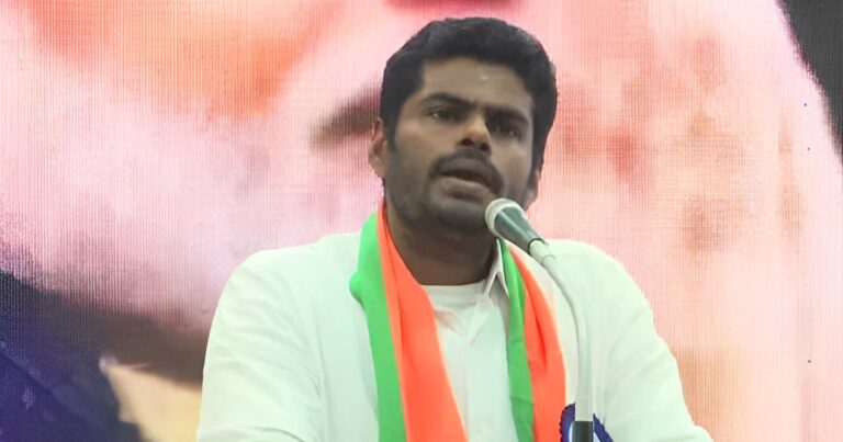 Tamil Nadu BJP president K Annamalai announces the launch of a yatra to expose alleged DMK scams, stating "My land, my people. We are starting a yatra to expose all these DMK scams to people.
