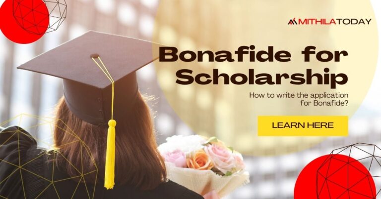 Writing application for bonafide...