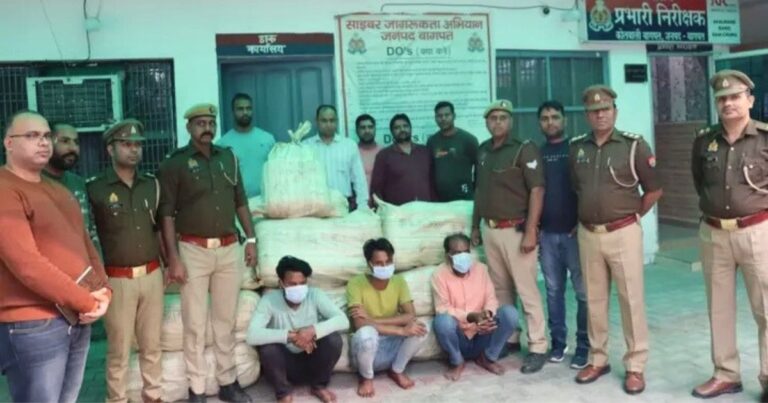 Baghpat Police Crackdown: Seizure of 8 Quintals of Ganja Worth Rs 1.25 Crore Deals Blow to Cross-State Drug Smuggling Network