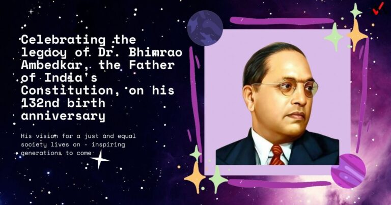 Celebrating the legacy of Dr. Bhimrao Ambedkar, the Father of India's Constitution, on his 132nd birth anniversary