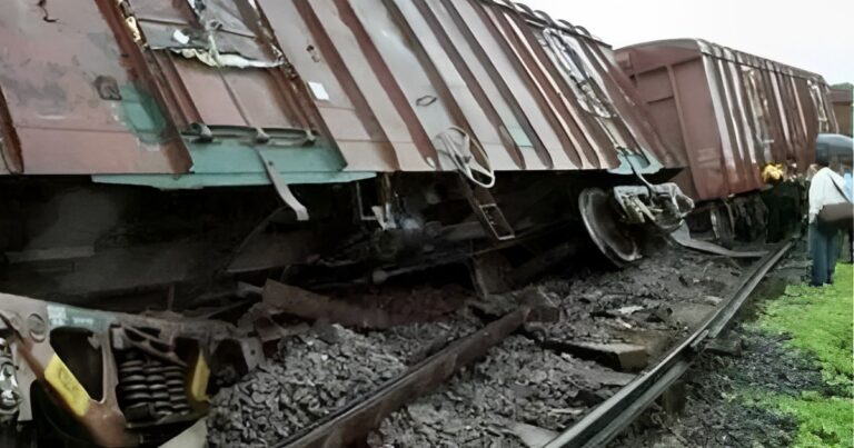 Coaches of Goods Train Derailed in Kamrup District of Assam