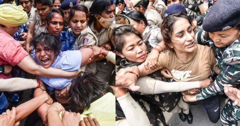 Female Wrestlers Protest Sexual Harassment by BJP MP, Brutally Manhandled by Delhi Police during PM Modi's Parliament Inauguration