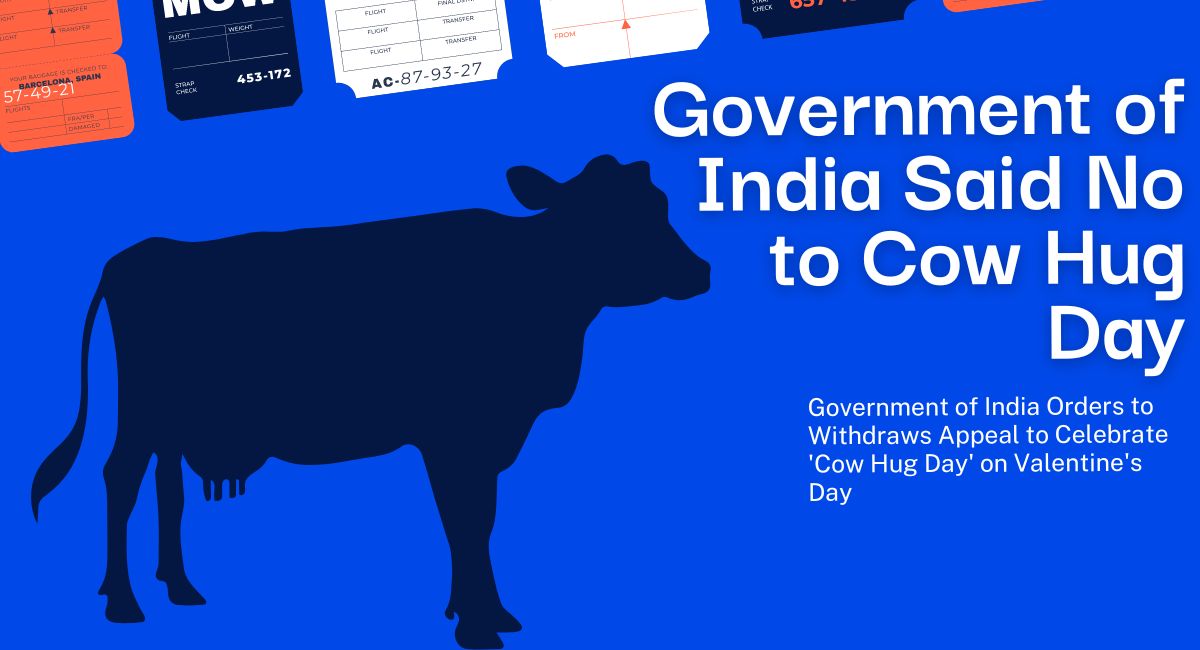 Government of India Orders to Withdraws Appeal to Celebrate 'Cow Hug Day' on Valentine's Day