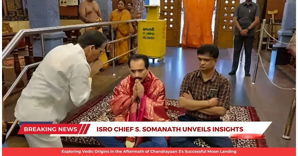 ISRO Chief S. Somanath doing pooja in Temple