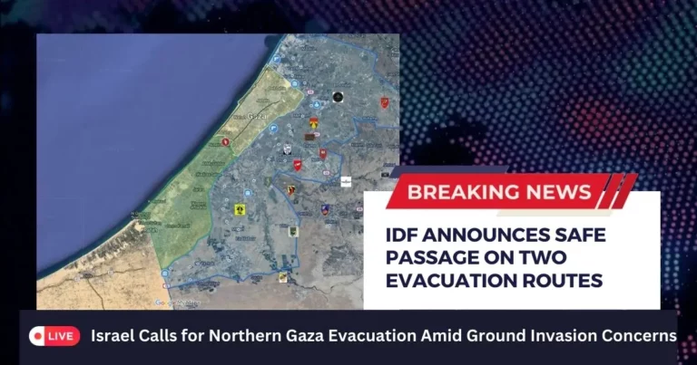 Temporary Respite: IDF Announces Safe Passage on Two Evacuation Routes