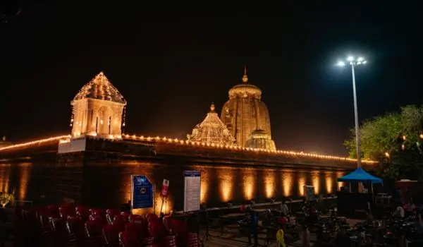 Lingaraj Temple night view