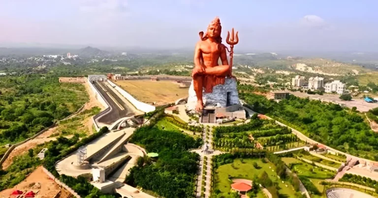 The statue of belief (Vishwas Swaroopam), Lord Shiva's tallest statue in the world in Nathdwara, Rajasthan