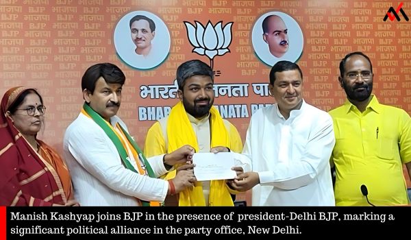 Manish Kashyap Biography: Youtuber Profile, Wiki, Height, Weight, Age, Affairs, Controversy | All You Need to Know 3 Manish Kashyap joins BJP in the presence of Party President Manoj Tiwari, marking a significant political alliance in the party office, New Delhi