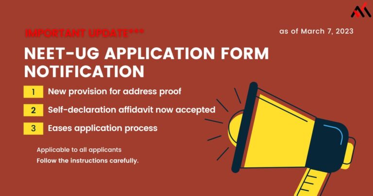 NEET-UG 2023 application update: New provision for address proof, Self-declaration affidavit now accepted which eases the application process