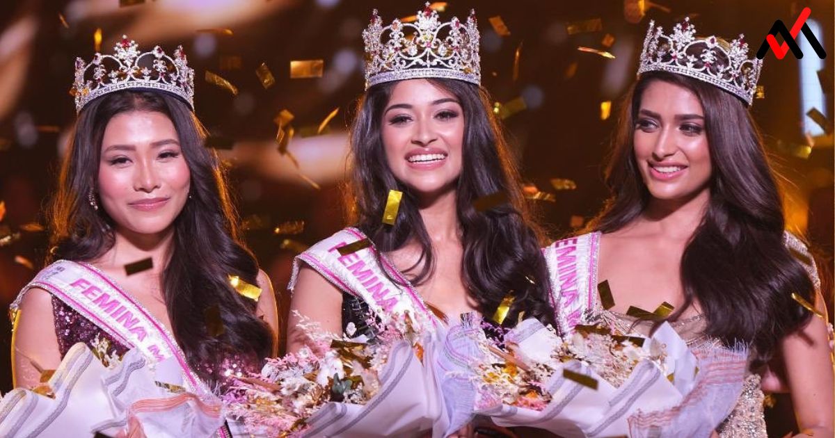 Radiant and Regal: Nandini Gupta's Winning Smile as She is Crowned Femina Miss India World 2023
