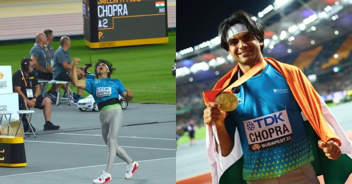 Neeraj Chopra Clinches India's First Gold Medal at World Athletics Championship 2023 with Record-Breaking Javelin Throw