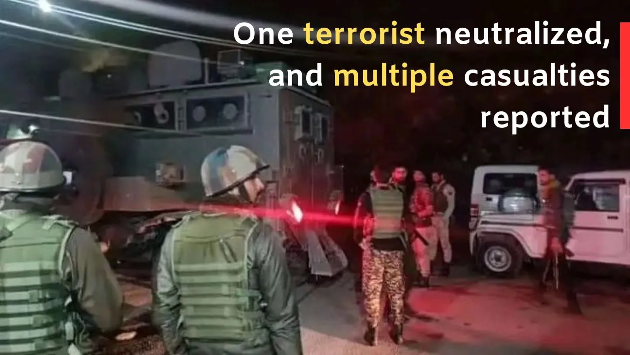 One terrorist neutralized, multiple casualties reported in Kathua