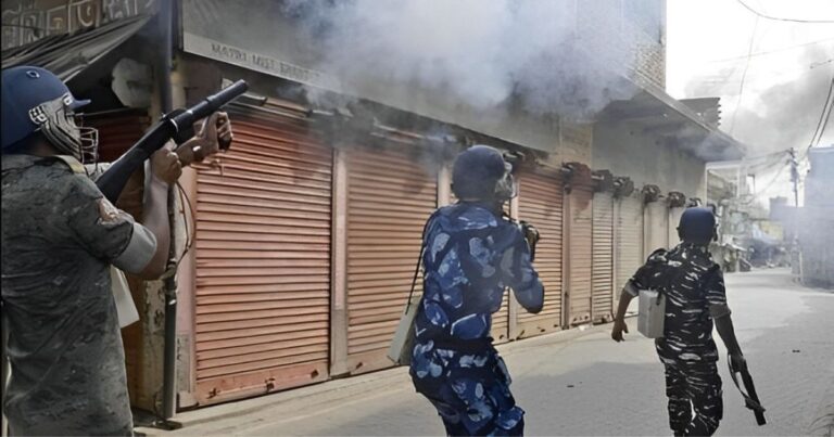 Police firing in the air, Polling booth set ablaze in West Bengal