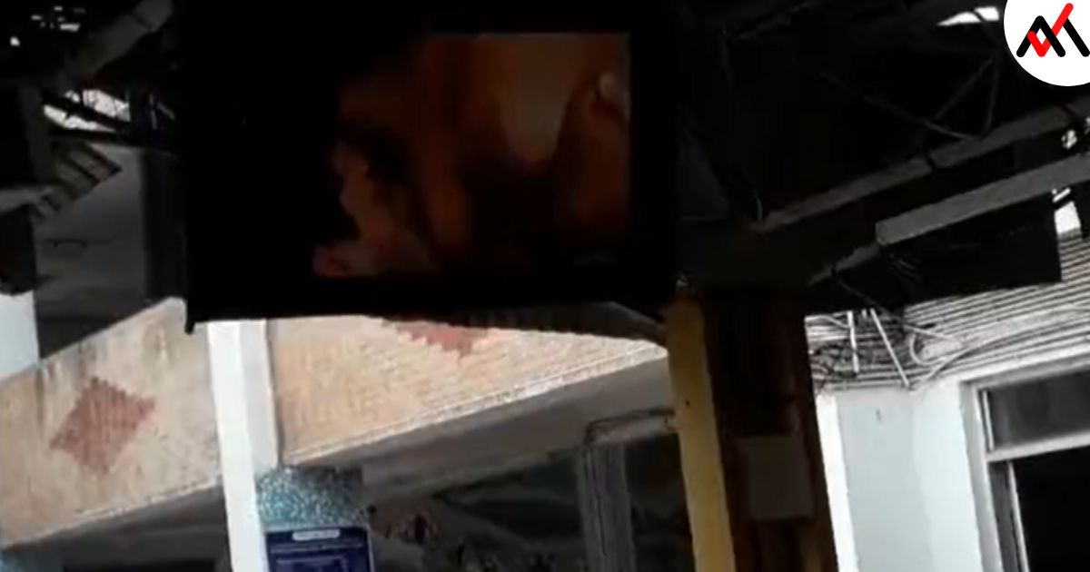 Pornographic Film on Patna Junction TV screen