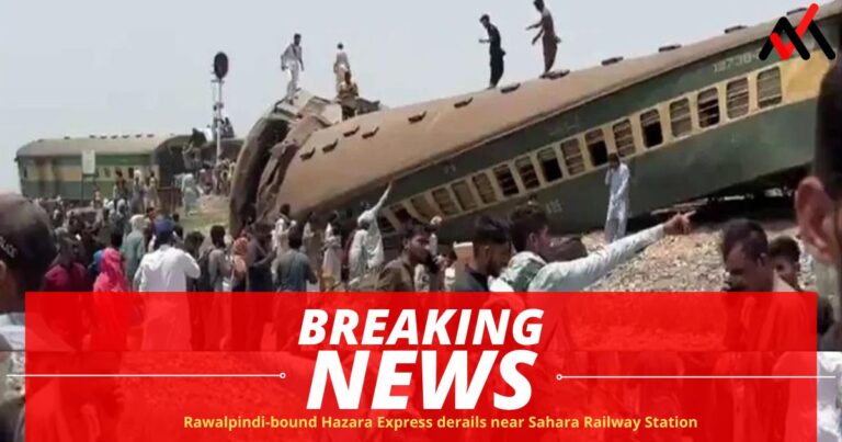 Rawalpindi-bound Hazara Express derails near Sahara Railway Station