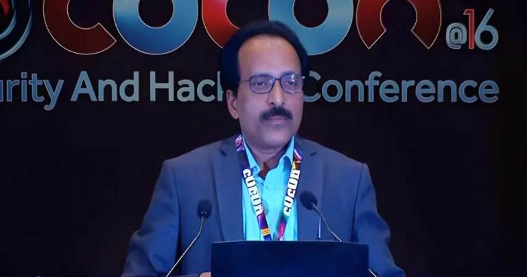 S. Somanath at the 16th edition of the c0c0n international cyber conference in Kochi, Kerala