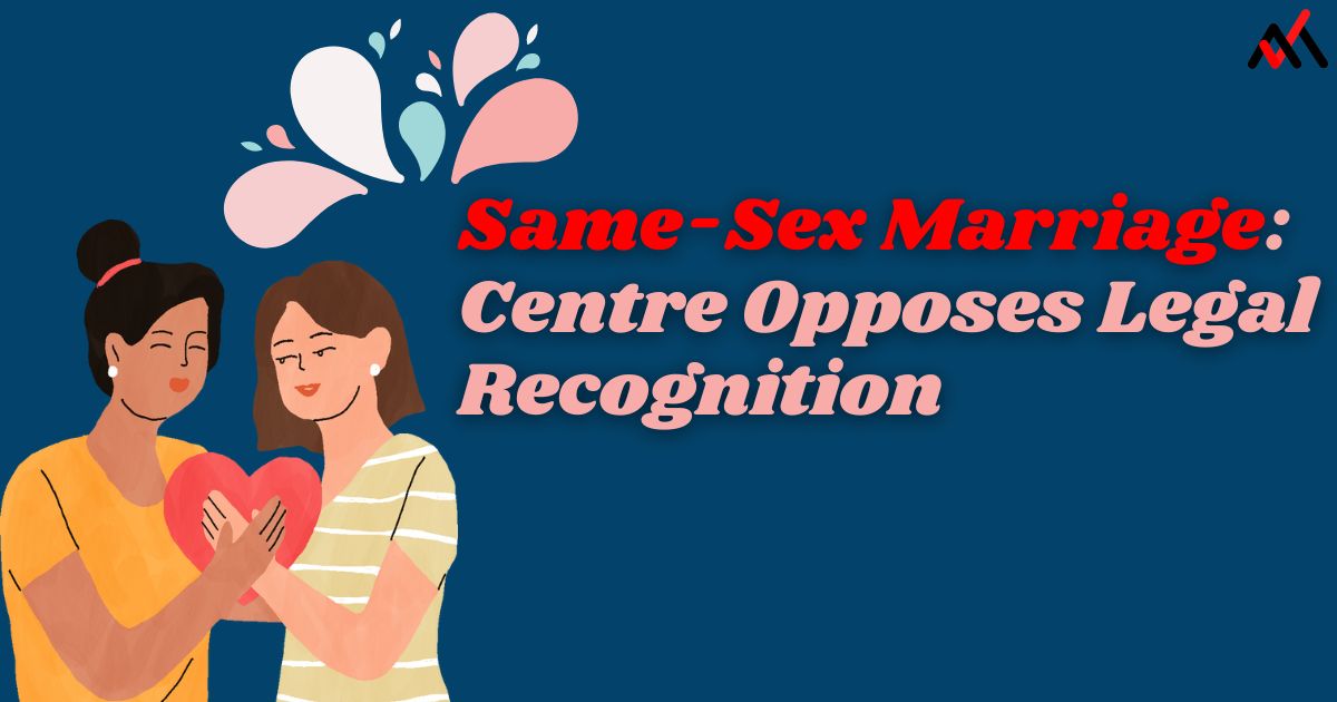 Same-Sex Marriage Debate Centre Opposes Legal Recognition