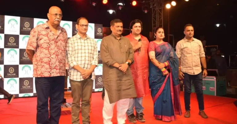 Water Resources Minister, Sanjay Kumar Jha, along with the talented and dedicated team behind the groundbreaking Maithili web series 'Noon Roti.'