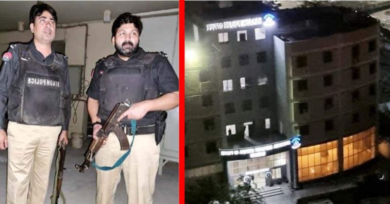 Terrorist attack on Karachi police station in Pakistan