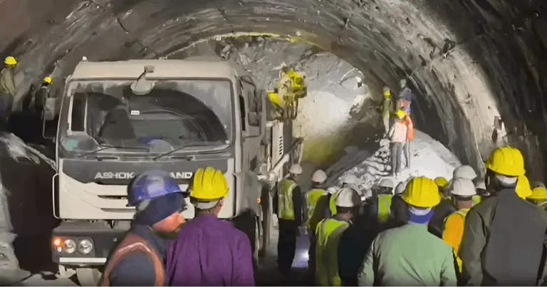 Under-construction tunnel collapse in Uttarkashi, Uttarakhand