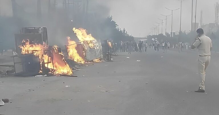 Violence scenes from Nuh, Mewat, Haryana
