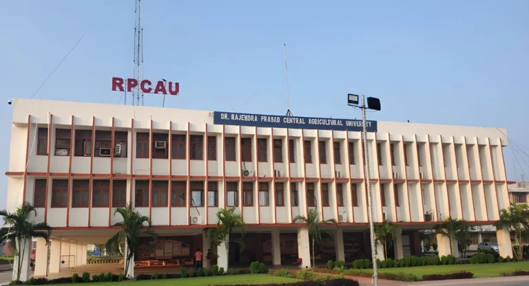 Office of the Vice-Chancellor at Dr. Rajendra Prasad Central Agricultural University, Pusa, a central hub for administrative operations.